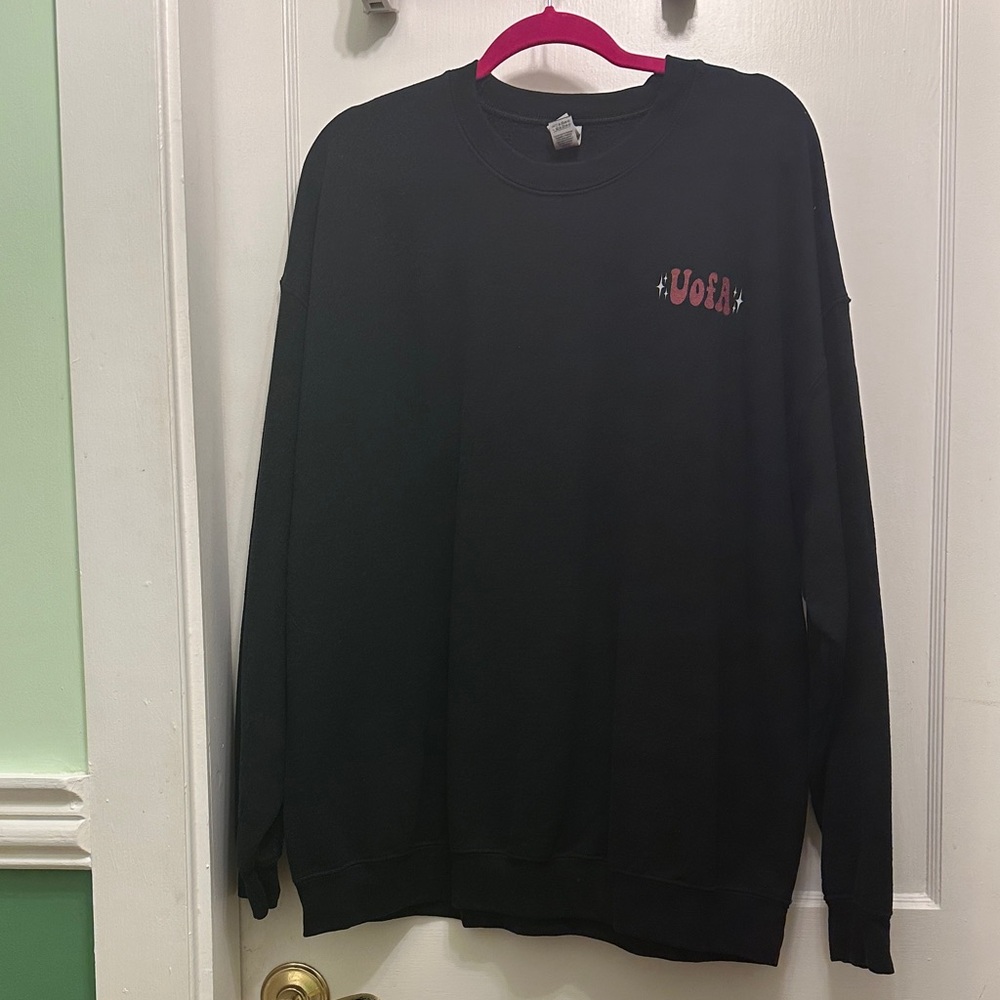 Razor Black Crewneck Sweater with USA Design